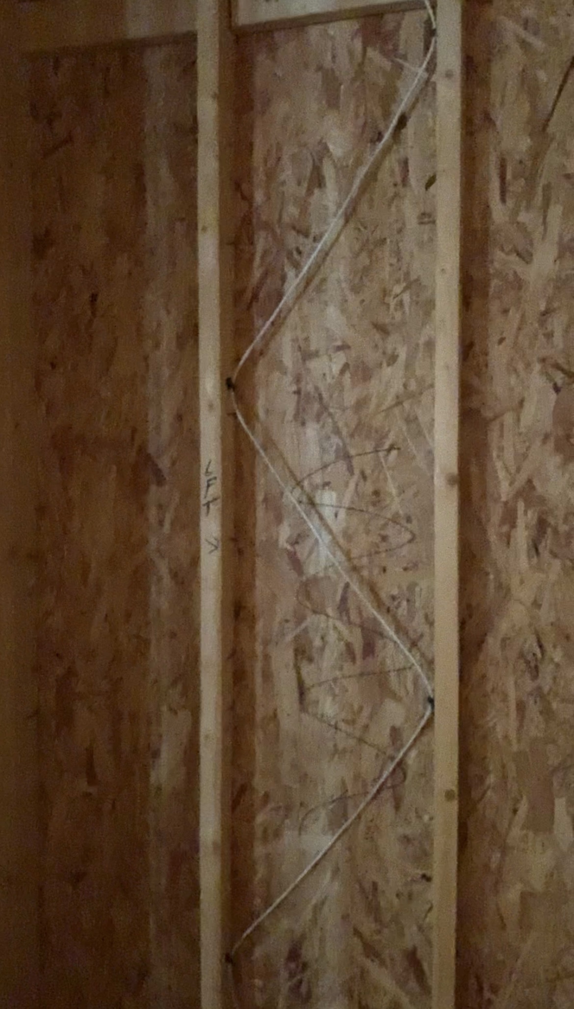Front left speaker pre-wire in San Antonio home theater
