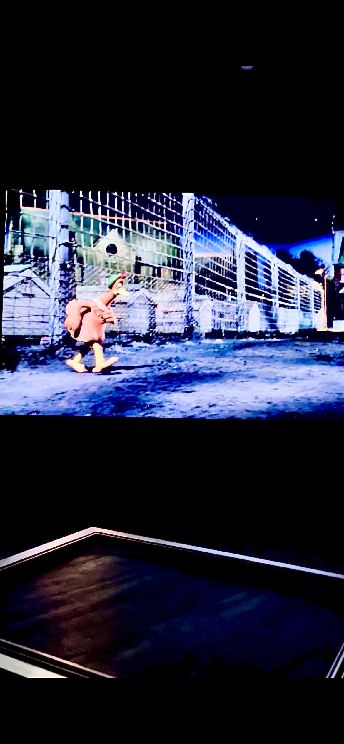Home theater in cinema mode lights out