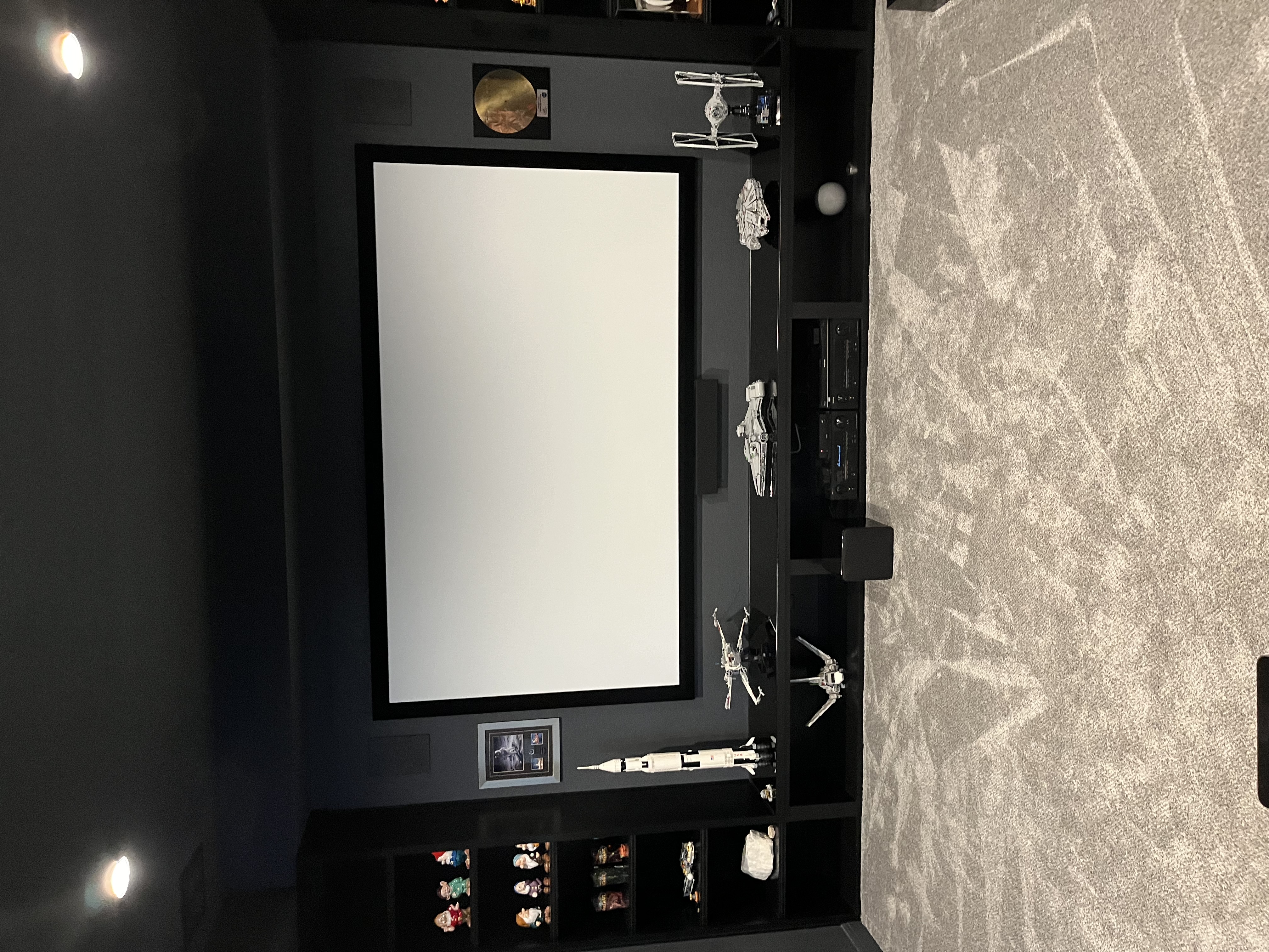 Star Wars themed home theater with JVC projector in San Antonio Texas