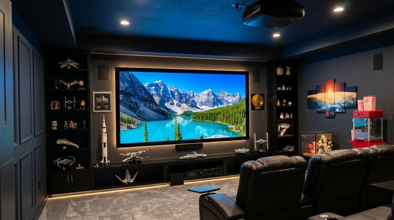 Custom Star Wars themed home theater San Antonio Texas