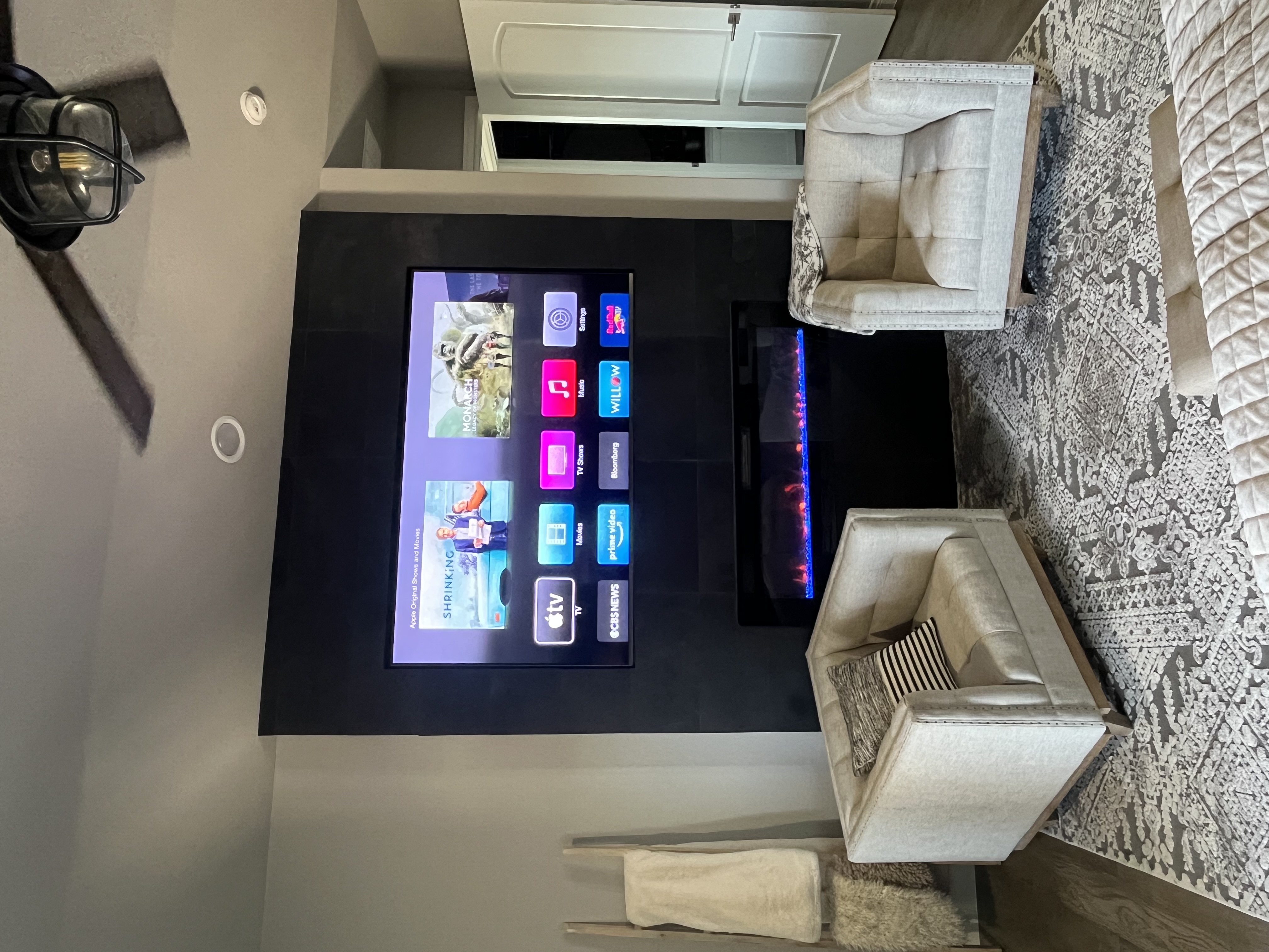TV mount on fireplace wall San Antonio