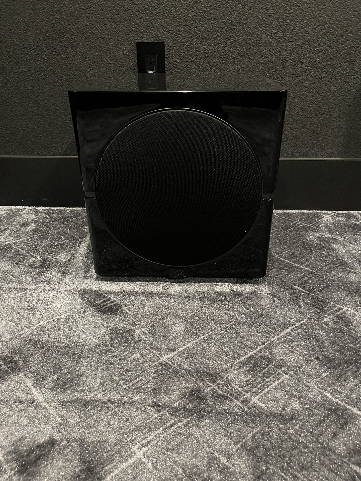 Martin Logan subwoofer installation in dedicated home theater San Antonio